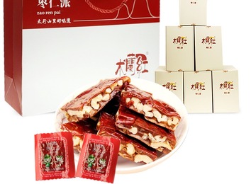 木兰红礼盒装枣仁派，硬壳精装典雅大气，红枣美味，送长辈家人闺蜜同事超有面！