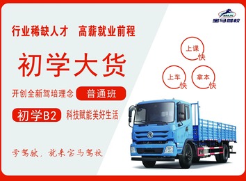 初学大货车普通班！专业温和教练，从细微处教学，包学包会，轻松上手！