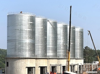 我公司螺旋咬边式钢板仓工程遍及多领域，业绩遍布全国，受客户青睐并创造良好效益