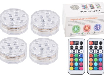 21键遥控潜水灯，多规格可选，RGB灯珠，防水强，适用户内外多场景照明装饰