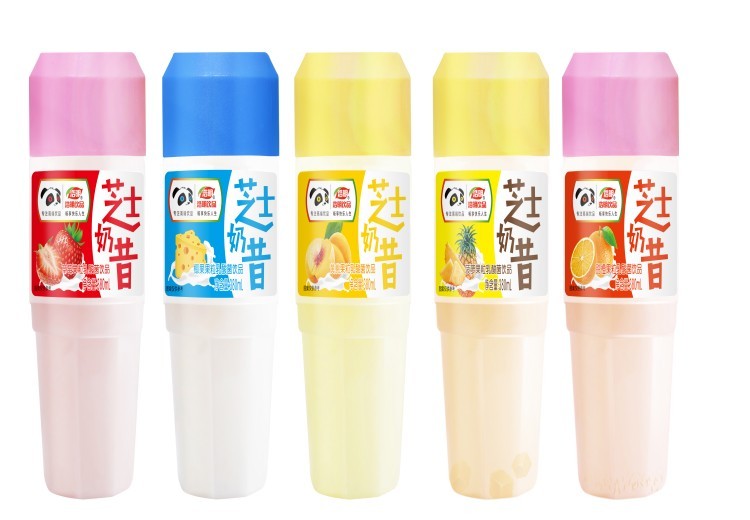 浩明芝士奶昔，重新定义早餐！380ml小瓶装便携，1.25L大桶分享，果粒丰富口感优