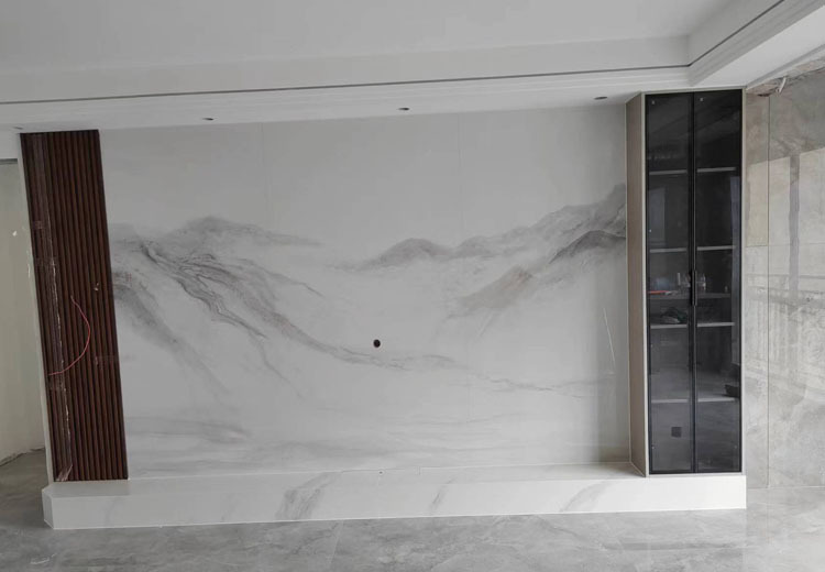 岩板背景墙1 - 7：品质与美学的融合，为空间增色添彩，打造独特家居视觉盛宴！