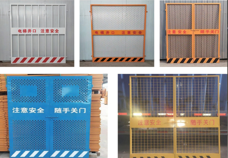 建筑施工必备！电梯井防护门，多规格多类型可选，用料扎实警示强，保障工地安全