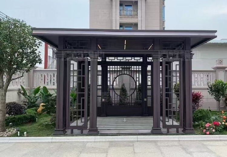 集研发设计生产销售服务于一体，专业铝艺大门加工制造型企业，为您打造高品质铝艺大门！