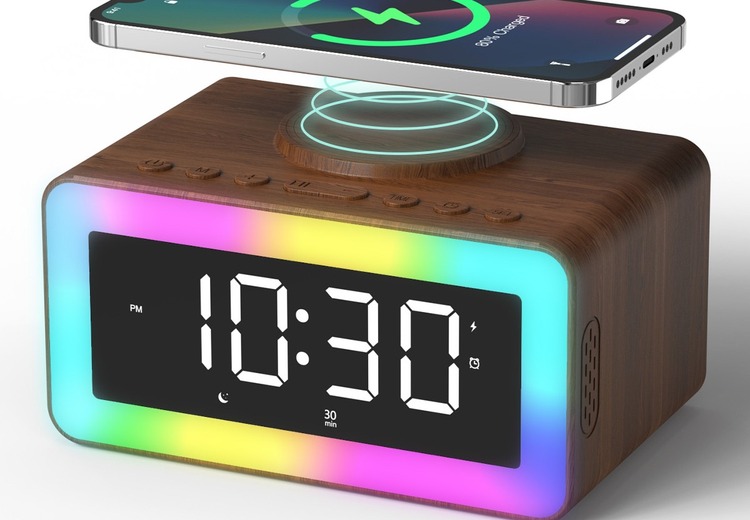 H9小夜灯时钟无线充音箱