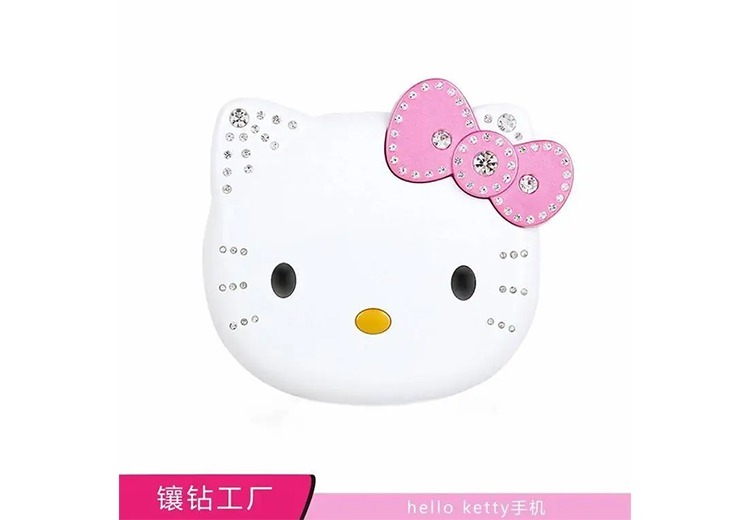 凯蒂猫镶钻手机加工