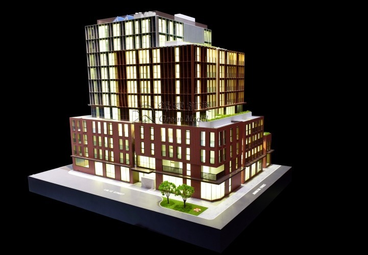 单体建筑沙盘模型