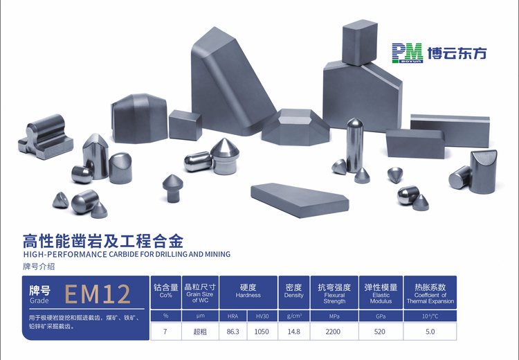 公司攻克超粗硬质合金制备难题，成功制备WC晶粒11.2um产品，技术达国际先进水平
