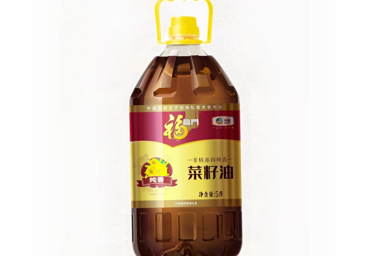 福临门非转基因纯香菜籽油：精选菜籽物理压榨，低油烟耐高温，中粮品质烹饪百搭提本味！