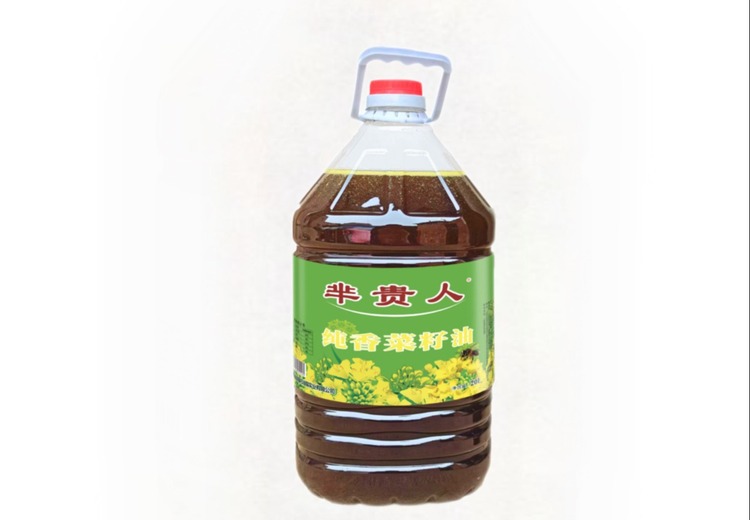 芈贵人纯香菜籽油：选优质菜籽浸出工艺出油高，香浓味正适配商用，大容量满足高频用油需求