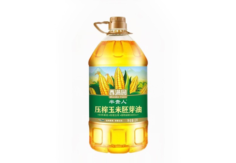 洪都大侠全国！香满园芈贵人压榨胚芽玉米油，益海嘉里保障，非转基因物理压榨，健康优选！