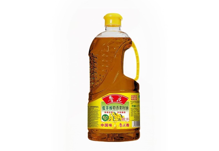 鲁花低芥酸特香菜籽油，精选非转基因菜籽，5S物理压榨，油烟少，适配中式烹饪守护全家健康