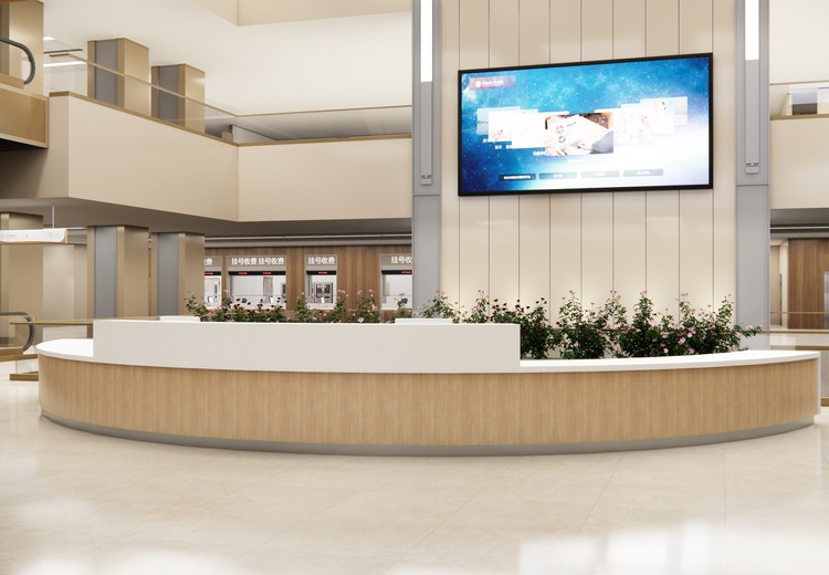 弧形护士站工作台