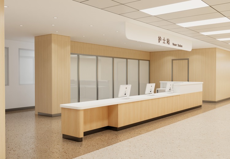 病房L型护士站工作台