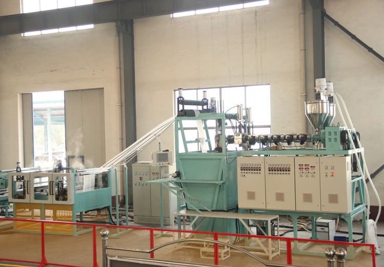 塑料双向拉伸网生产线