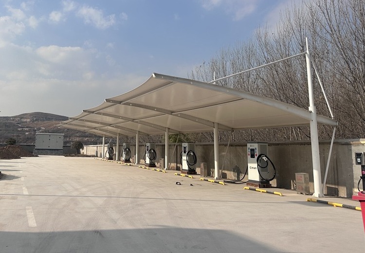户外膜结构车棚