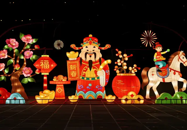十二生肖花灯