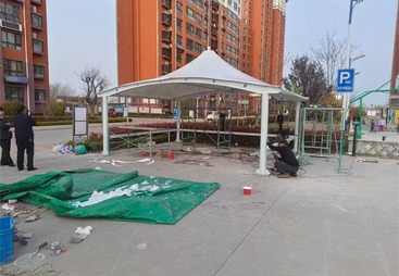 膜结构遮阳棚