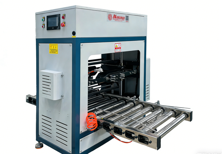 Mouth flipping frame machine