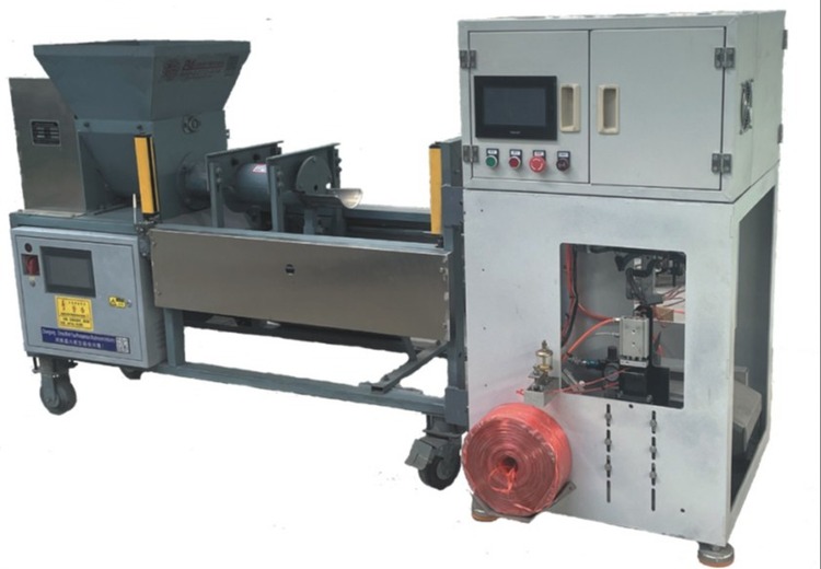 Bagging and tying machine