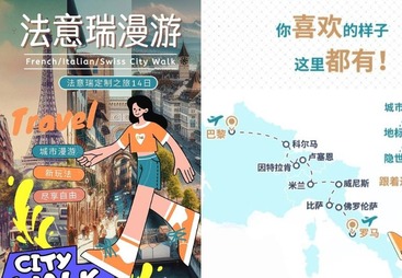 青岛市法意瑞定制之旅 14 日（法意瑞漫游）