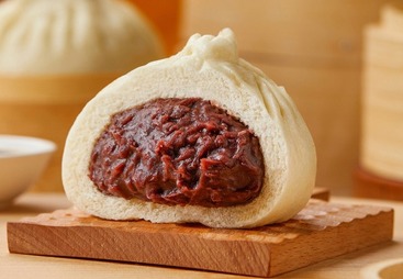 玫瑰豆沙包