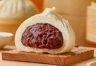 玫瑰豆沙包
