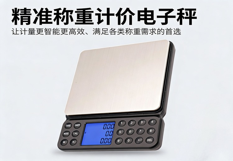 家用计价称厨房珠宝黄金称重计数电子称0.01g高精度大台面