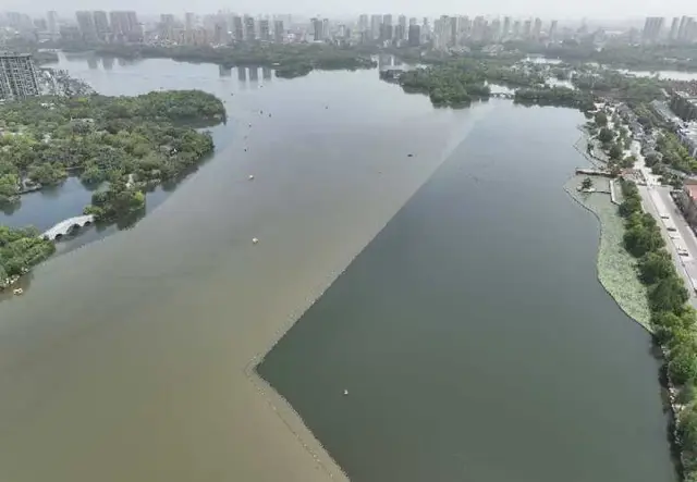 武汉黄岗遗爱湖公园施工案例