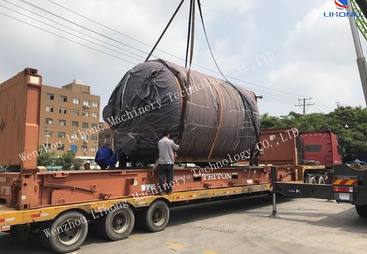 淄博市大型罐体设备装柜图