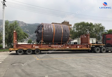 淄博市大型罐体设备装柜图