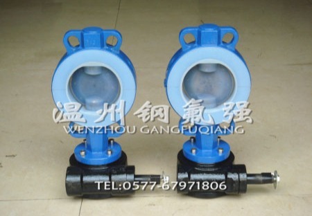 耐腐蚀衬氟法兰蝶阀