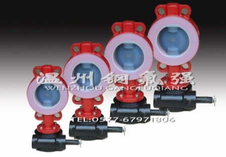 钢衬四氟法兰蝶阀