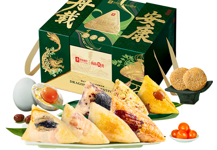 粗粮粽·舟载安康1640g，甄选粗粮食材，传统工艺打造，让你品味健康美味的节日专属粽子