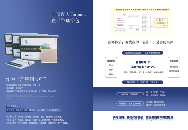道地瑶药，非遗配方！源自世界瑶族之乡广西金秀，驱散湿寒提升代谢，做你的环境调节师
