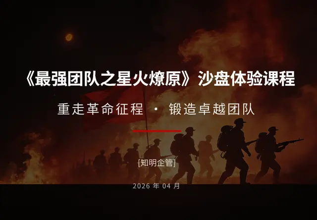 《最强团队之星火燎原》沙盘体验课程