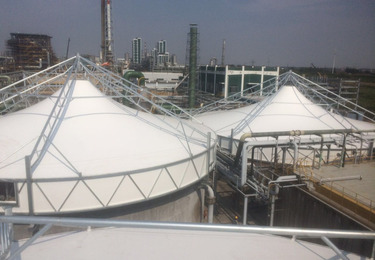 膜结构污水池加盖