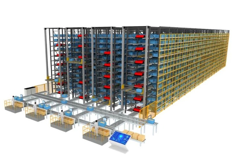 料箱两向穿梭货架