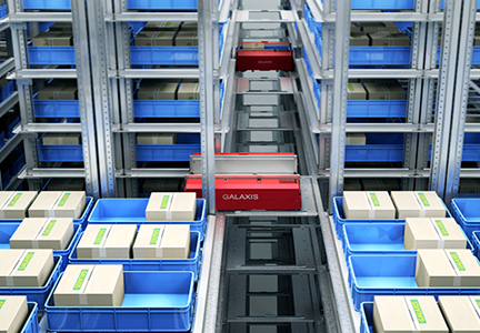 料箱四向穿梭货架