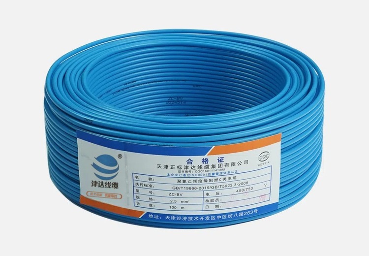 津达BV2.5铜芯聚氯乙烯绝缘电缆，符合GB/T5023.3 - 2008标准，适用于多类设备