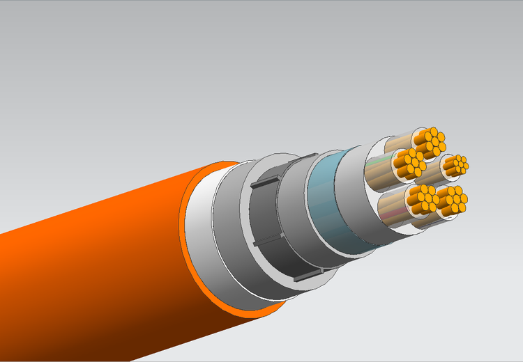 BTLY4*50+1*25隔离型柔性矿物绝缘防火电缆