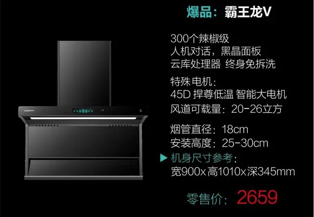 泉天下抽油烟机霸王龙V