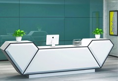 高端现代前台酒店迎宾收银台