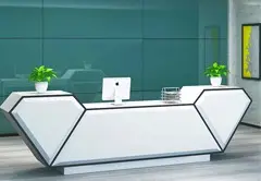 高端现代前台酒店迎宾收银台