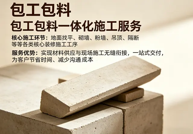 装修施工包工包料一站式服务