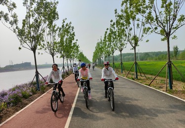 通州京杭大运河沿岸骑团建骑行活动
