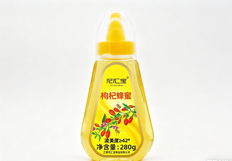 花汇宝280g枸杞蜂蜜，采用小尖嘴瓶设计，方便取用，品质上乘，给你甜蜜健康体验！