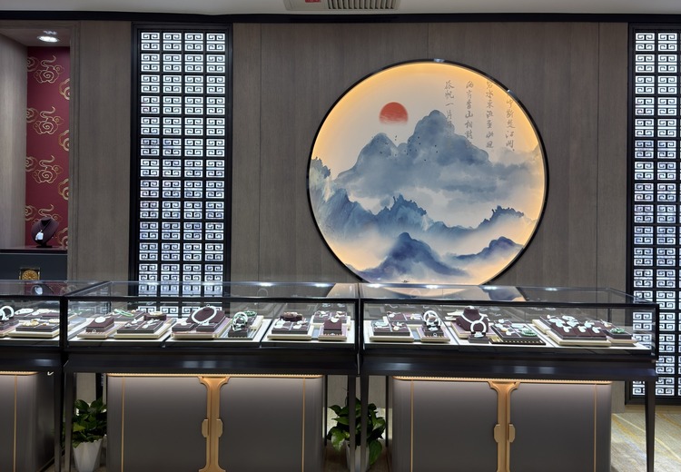 玉满天成线下门店：新中式国风赏玉空间，全产业链和田玉，多元服务传承中式国玉美学