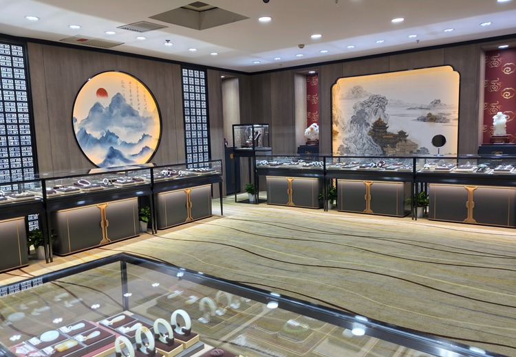 玉满天成线下展厅：新中式国风赏玉空间，全系列和田玉藏品，源头直采，全链路服务传承国玉文化