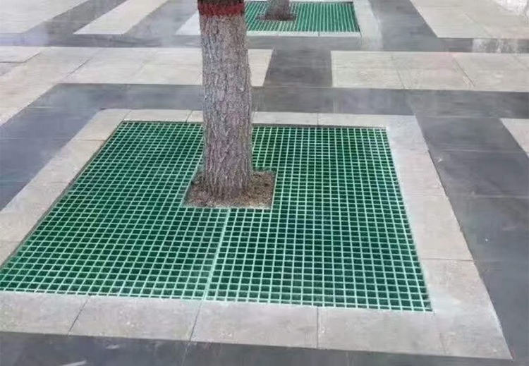 玻璃钢树池篦子：高强度材质压制，稳固承重，耐腐耐用，适配园林街道绿化场景